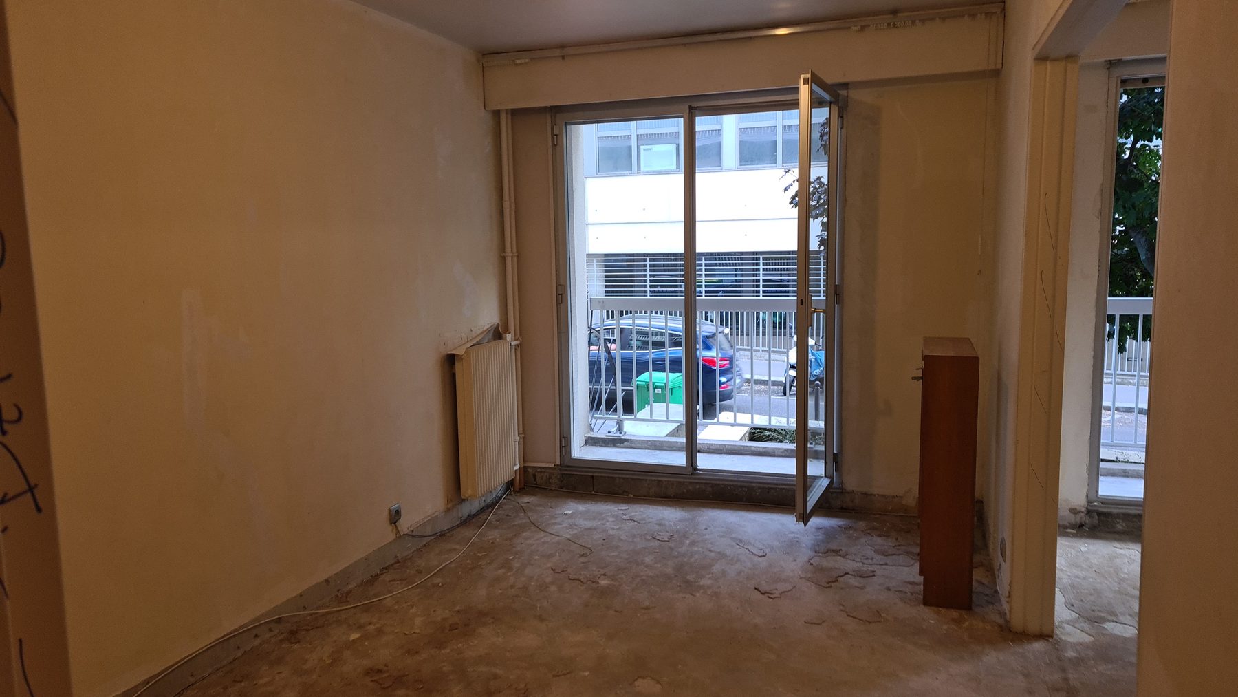Avant : réseaux et supports existants - rénovation complète appartement Paris 12 rue Lasson