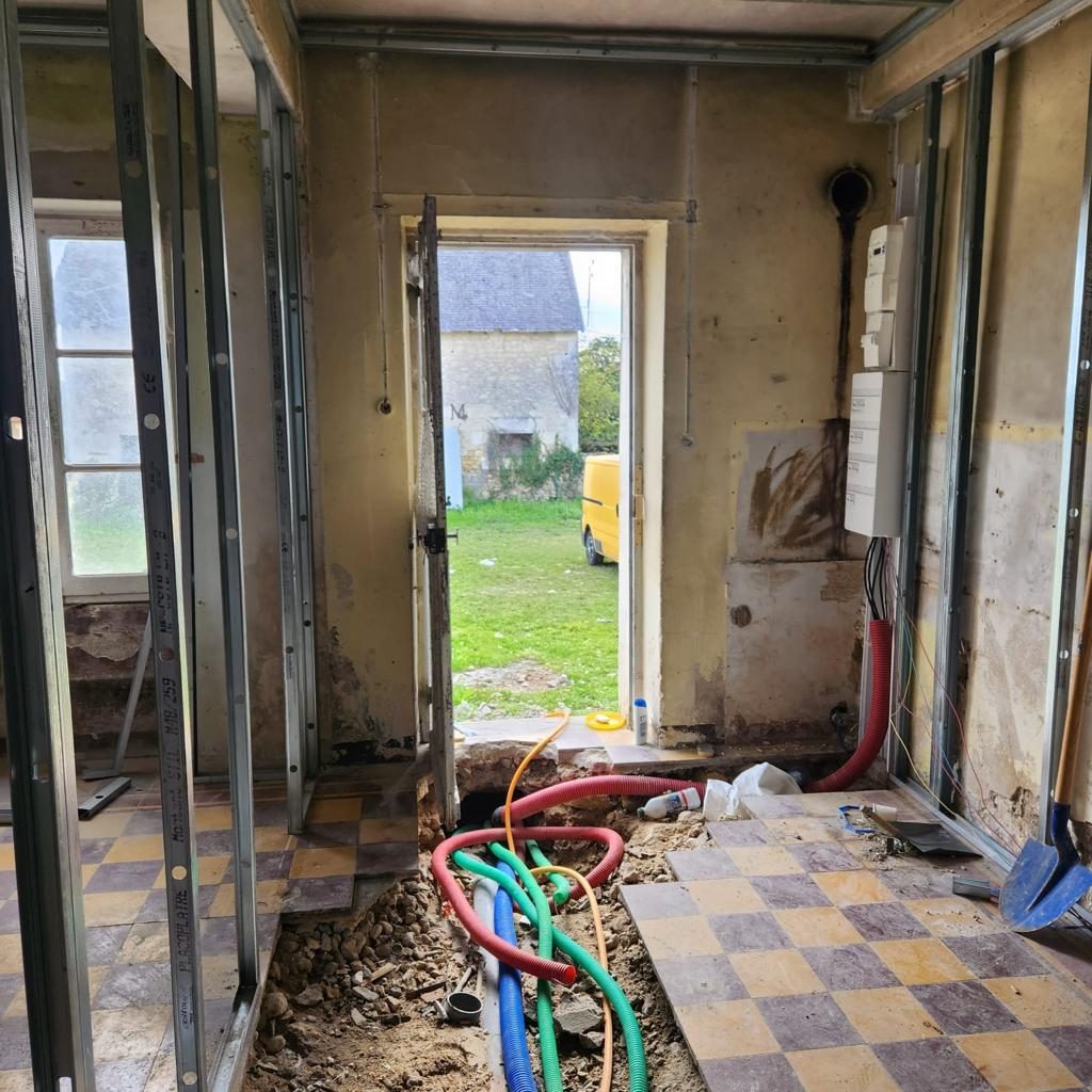 Pendant travaux réseaux et isolation