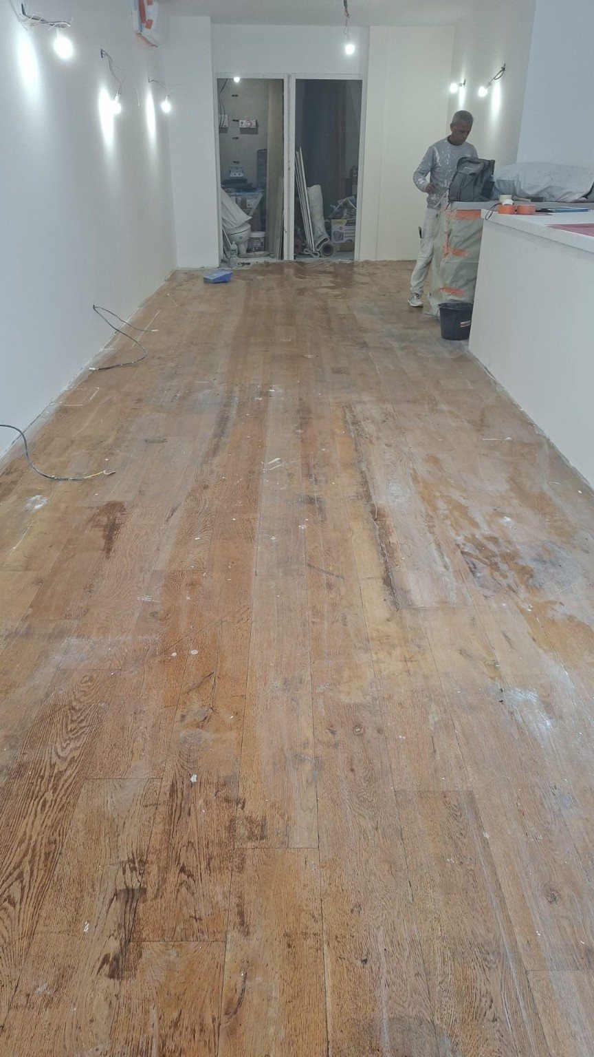 Préparation du parquet existant