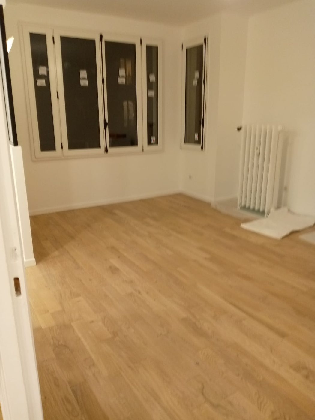 chambre avec parquet - rénovation appartement Paris 12
