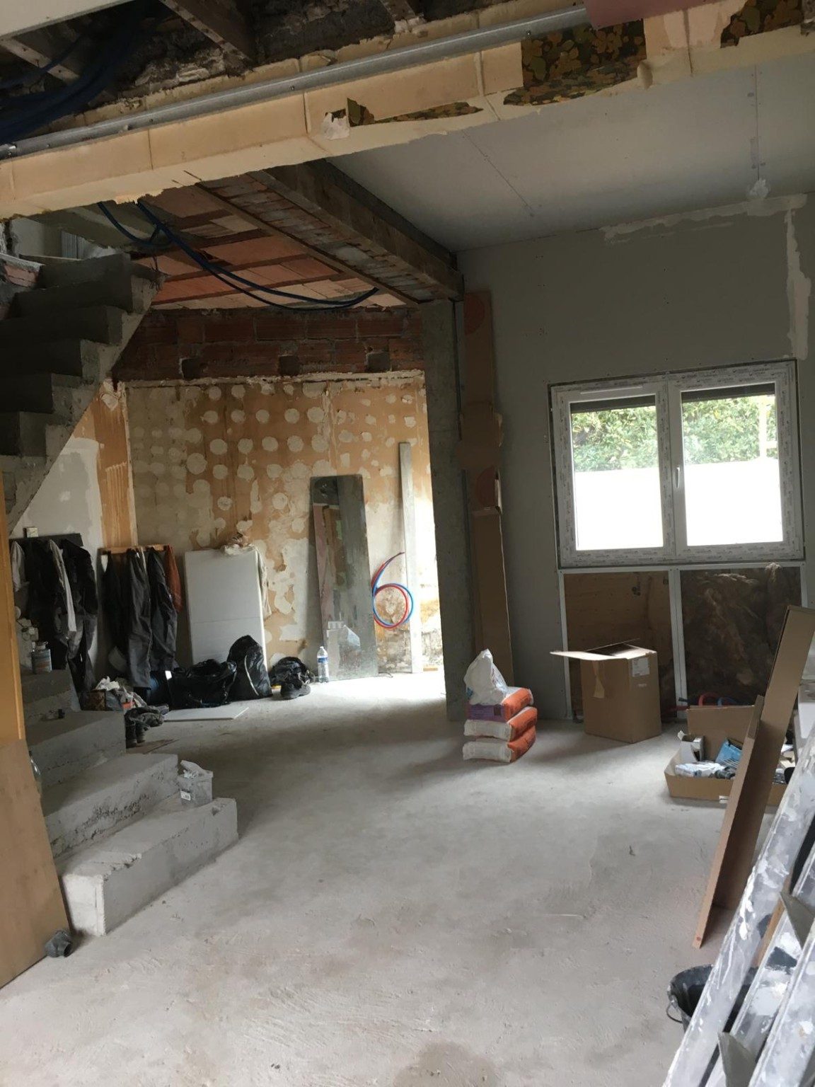 Volume restructuré en chantier